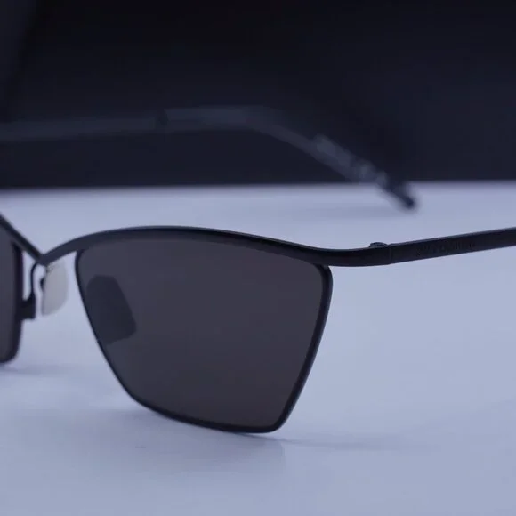 Saint Laurent SL637 001 Cat Eye Sunglasses - Black Sunglasses